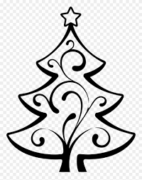 Christmas tree free png image format: Christmas Tree Line Art Christmas Day Drawing Abstract Clipart Abstract Christmas Tree Png Download 1198 Pinclipart
