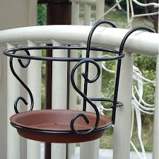 Here are 10 easy ideas for you. 3 46 Gbp Balcony Plant Hanging Racks Creative Round Flower Pot Railing Fence Garden Ebay Home Garden Balcony Plants Wrought Iron Decor Iron Decor