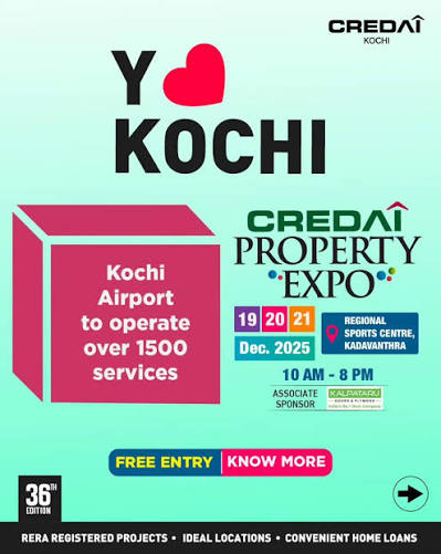 36th CREDAI Kochi Property Expo 2025 — Regional Sports Centre, Kadavanthra, Kochi, Kerala, India