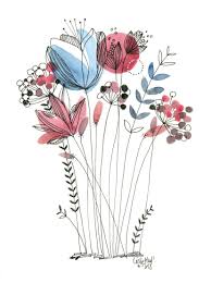 Les différents types de bouquets. Un Bouquet Les Chosettes Art Floral Comment Dessiner Une Fleur Dessin Floral