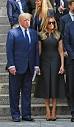 Melania Trump pays respects in black dress and large sunglasses at ...