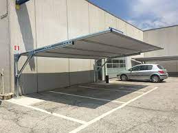 Tettoie, coperture e pensiline allungano la vita all'automobile! Copertura Antigrandine Ombreggiante Posto Auto Coperto Progetti Di Posto Auto Coperto Tettoia