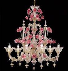 Pin By Deborah Thompson On Did I Tell You I Loved Pink Glass Chandelier Pink Glass Chandelier