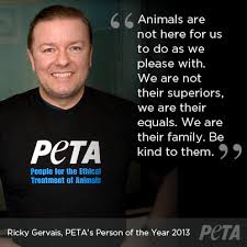 He is also an actor, director, writer and a singer known. Ricky Gervais Is Peta S Person Of The Year Peta