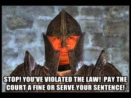 Oblivion Stop You Violated The Law Youtube