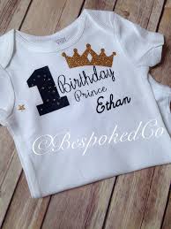 1st Birthday Boy T Shirt Navy Blue And Gold Boys First Birthday Onesie Navy Blue And Gold 1st Birthday Prince First Birt Boy First Birthday Birthday Boy Shirts Birthday Themes For Boys