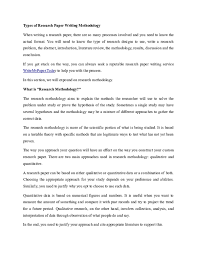 Research methodology.com noted that case studies are a popular research method in business area. Doc Types Of Research Paper Writing Methodology Doc Samantha Anderson Academia Edu
