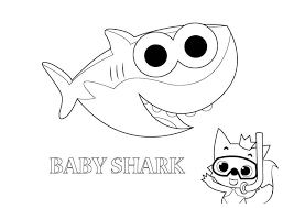 Printable Shark Coloring Pages In 2021 Shark Coloring Pages Baby Coloring Pages Baby Shark