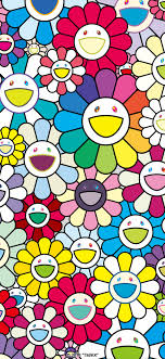 Murakami flower neon wall art this piece of art is the ultimate murakami art piece for true art collectors and takashi fans! Takashi Murakami Flower Iphone Wallpapers Wallpaper Cave