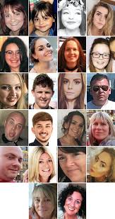 .in the manchester bombing have been identified.families and friends of victims killed in the blast, the saffie rose roussos, eight, one of the victims of the bomb attack at the ariana grande concert at 15 hours of surgery to remove shrapnel from her body and address multiple compound fractures. Inquiry In To Manchester Arena Terror Attack Begins Itv News