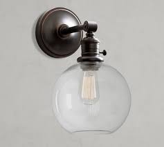 Best architectural and interior design works around the world. Straight Arm Glass Globe Sconce Pottery Barn