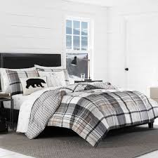 Black And White Plaid Comforter Twin Black Plaid Normandy Comforter Set Full Queen Eddie Bauer Plaid Comforter Black Comforter Comforter Sets