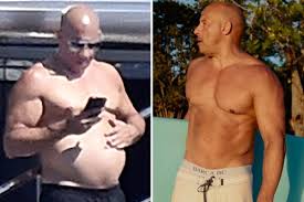 Vin diesel was born mark sinclair in alameda county, california, along with his fraternal twin brother, paul vincent. Vin Diesel Looks Unrecognizable In New Shirtless Photos As The Actor Rubs His Belly While Boating In Portofino
