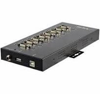 8 Port Serial Hub USB to RS232/RS485/RS422 Adapter - Industrial USB 2.0 to  DB9 Serial Converter Hub - IP30 Rated - Din Rail Mountable Metal Serial Hub  ...