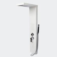 Limited time sale easy return. 75 28 Eur White Multifunction Stainless Steel Shower Panel Massage Jets