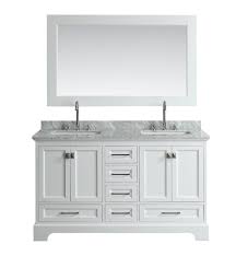 Lovely bathroom beach design ideas with blue cabinets gray cabinets. Design Element Dec068a W Omega 61 Freestanding Double Sink Bathroom Vanity Set In White