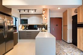 Joo Seng Green Simple Kitchen Kitchen Design Kitchen Remodel Layout