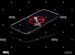 Internet porn addiction. Mobile phone isolated on black background with  pornography icon on touchscreen Stock Photo - Alamy