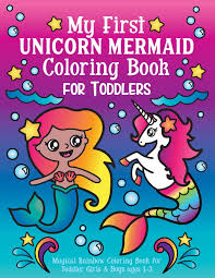 My First Unicorn Mermaid Coloring Book For Toddlers Magical Rainbow Coloring Book For Toddler Girls Boys Ages 1 3 Spectrum Nyx 9781643400259 Amazon Com Books These sketches have been digitalized to create beautiful mermaid and unicorn coloring pages. my first unicorn mermaid coloring book
