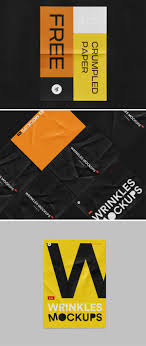 Free Crumpled Paper Mockup Psd In 2020 Flyer Mockup Psd Flyer Mockup Mockup Psd