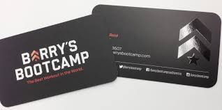 We can print on a wide range of substrates using data. Barry S Boot Camp Business Card With Shiny Spot Varnish And 1 4 Round Corners Spot Varnish Business Cards Printing Business Cards Printing Solution