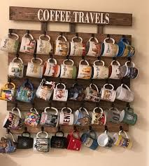 Coffee Mug Rack Coffee Cup Holder Been There Cup Rack Coffee Cup Rack Coffee Mug Rack Starbucks Diy Deco Murale Idees De Decoration Interieure Deco Maison
