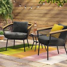 Enjoying a cup of coffee or a meal with the family outside is always better with the right patio furniture. Patio Furniture Target