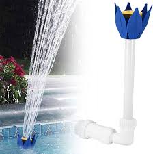Amazon.com: ZERIRA 游泳池噴泉噴射可調節瀑布池噴泉噴頭上方和下面游泳池瀑布噴霧器蓮花池塘噴泉噴嘴配件: 露臺、草皮與花園