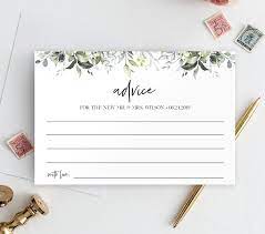 Wedding Advice Card Template Well Wishes Printable Editable Etsy Marriage Advice Cards Wedding Advice Cards Advice Cards
