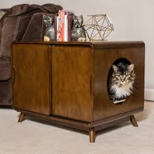 Boomer Amp George Carter Mid Century Modern Cat Litter Box Prettiest Litter Box I Have Ever Seen Modern Cat Litter Box Furniture Hiding Cat Litter Box