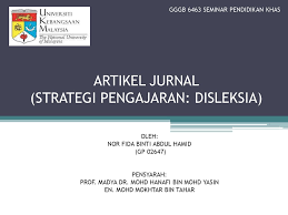 Dengan memberi intervensi yang berse suaian dapat pendidikan khas bermaslaah pembelajaran (p kbp). Artikel Jurnal Strategi Pengajaran Disleksia Ppt Download