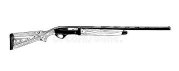 For glass etching or painting. Hand Drawn Sketch Of Hunting Gun In Black Isolated On White Background Detailed Vintage Etching Style Drawing Stock Vector Illustration Of Background Ammunition 130280852