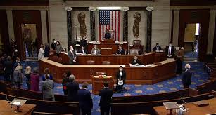 One week after the attacks on the capitol, the house of representatives impeached president trump a second time for inciting an insurrection. C58zgoz30shwwm