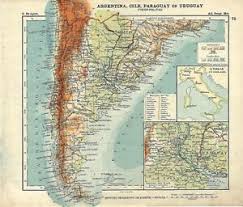 Francia, cartina fisica e muta. Carta Geografica Antica Argentina Cile Paraguay Uruguay 1914 Old Antique Map Ebay
