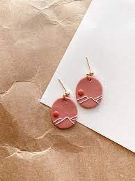 The Line Everyday Earrings Polymer Clay Earrings Simple Line Minimalist Daily Wear In 2021 Clay Jewelry Diy Polymer Clay Jewelry Diy Diy Earrings Polymer Clay