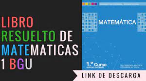 Libro de matematicas 3bgu drive.google.com/file/d/0b048. Descargar Libro De Matematicas Resuelto Primero De Bachillerato Youtube