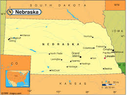 The distance by car is 784 km. Nebraska Base And Elevation Maps