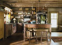kitchen rustic cabin kitchens lovely on