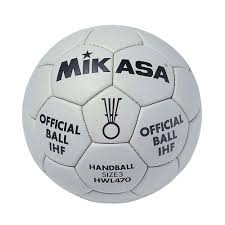 Handball (also known as team handball, european handball or olympic handball) is a team sport in which two teams of seven players each (six outcourt players and a goalkeeper) pass a ball using their hands with the aim of throwing it into the goal of the other team. Mikasa Hwl 470 Handball Ball Weiss Goalinn