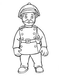 As your child gets involved, you may add small details about them. Station Officer Steele Fireman Sam Coloring Page 1001coloring Com