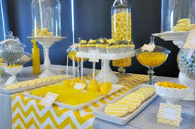 Baby Shower Decorations Neutral Baby Shower Yellow Bridal Shower Decorations Baby Shower Chevron