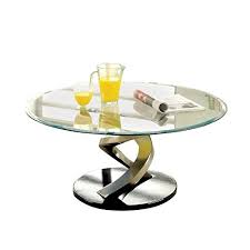 Parsons clear glass top/ dark steel base 60x36 dining table. Buy Bowery Hill Round Glass Top Coffee Table In Satin Online In Turkey B07hjfp4rl