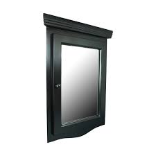 As a rule, such medicine cabinets are installed in private healthcare centers to draw the attention of. Black Solid Wood Bathroom Corner Medicine Cabinet Recessed Mirror Item 17896