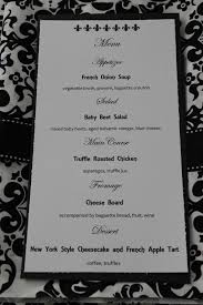 Profiteroles with coffee whipped cream. Menu Card For A Dinner Party My Hubby And I Are Hosting In A Few Weeks Whatever The Occasion I Always Create A M Crouton Salad Wine Desserts Baguette Bread