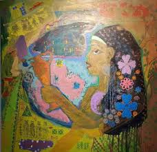 الفنون التشكيلية رسومات عن الفن التشكيلي المعاصر واستخدام الخامات المتعددة