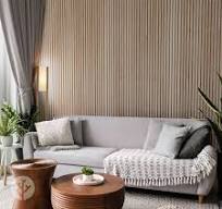 Panneaux muraux en bois à lattes acoustiques en feutre gris chêne naturel  Slatpanel®