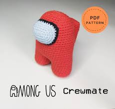 Among Us Crewmate Inspired Crochet Pattern Amigurumi Diy Game Gift For Him Gift For Her In 2020 Crochet Patterns Crochet Crochet Patterns Amigurumi