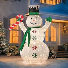 A Jolly Oversized 6 Collapsible Snowman Led Outdoor Christmas Decoration Is Snowman Christmas Decorations Diy Snowman Decorations Christmas Yard Decorations