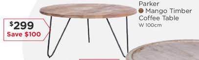 The modern coffee table has many roles. Parker Mango Timber Coffee Table 100cm Offer At Early Settler
