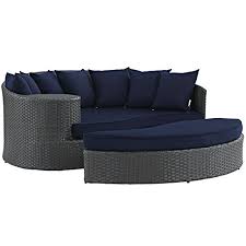 Placed in room of choice. Mainstays Moss Falls 3pc Outdoor Sofa Daybed Set Grey Black Brickseek
